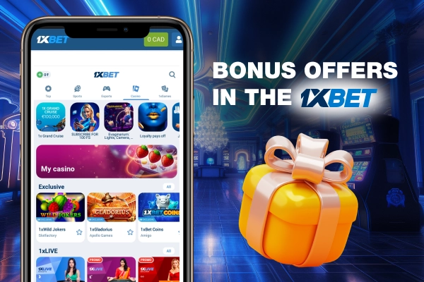 Bonuses are displayed on the phone screens