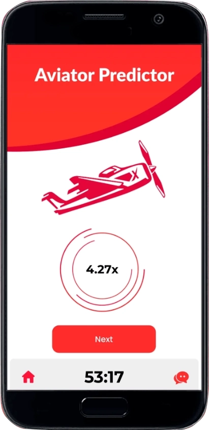 aviatorpredict website interface on the phone screen