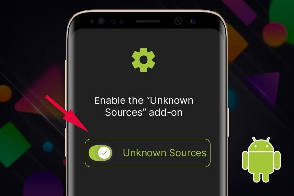 Phone screen with a toggle in settings
