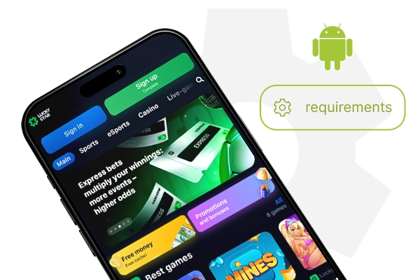 phone with android logo and settings icon